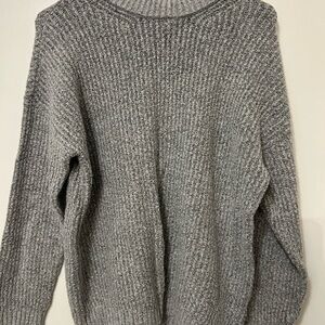 American Eagle Boyfriend Fit Gray Knit Sweater